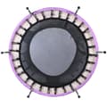 Miniatyrbild 9 av 11: Trampolinsats för barn – rund inomhus- och utomhustrampolin i galvaniserat stål, Ø147 cm, maxvikt 50 kg, lila/grå