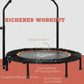 Miniatyrbillede 6 af 10: Rootz Fitness Trampoline - sammenfoldelig - Hjem træning - Burns Calories - Ø102 X 99-123H CM