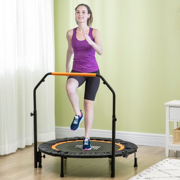 Rootz Fitness Trampoline - sammenfoldelig - Hjem træning - Burns Calories - Ø102 X 99-123H CM