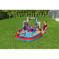 Miniatyrbild 2 av 6: Bestway barnpool Spiderman lekpark 211 x 206 x 127 cm