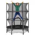 Miniatyrbillede 2 af 2: Børns Trampolin, Ø 140 cm, Sikkerhedsnet, Flere Farver,Sort