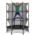 Miniatyrbillede 1 af 2: Børns Trampolin, Ø 140 cm, Sikkerhedsnet, Flere Farver,Sort