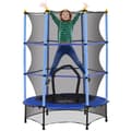 Miniatyrbild 2 av 2: Barnens Trampolin, Ø 140 cm, Säkerhetsnät, Flera Färger,Blå