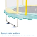Miniatyrbild 3 av 4: Trampolin för barn utomhus och inomhus ikido, trampolin för trädgårdsspel, trampolin med skyddsnät - blå