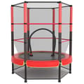 Miniatyrbild 1 av 5: Trampolin för barn och vuxna - K IKIDO - Ø 140x160H - Trampolin för trädgården med säkerhetsnät - Fjäder - Stålram - Röd