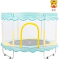 Miniatyrbild 1 av 4: Trampolin för barn utomhus och inomhus ikido, trampolin för trädgårdsspel, trampolin med skyddsnät - blå