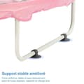 Miniatyrbild 3 av 4: Trampolin för barn utomhus och inomhus ikido, trampolin för trädgårdslek, trampolin med säkerhetsnät - rosa
