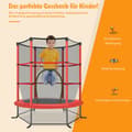 Miniatyrbillede 4 af 8: Have trampolin, 165x165x165 cm, rød