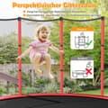 Miniatyrbillede 5 af 8: Have trampolin, 165x165x165 cm, rød
