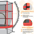 Miniatyrbillede 6 af 8: Have trampolin, 165x165x165 cm, rød