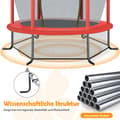 Miniatyrbillede 8 af 8: Have trampolin, 165x165x165 cm, rød