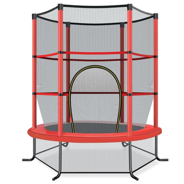 Have trampolin, 165x165x165 cm, rød