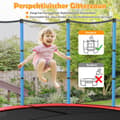Miniatyrbild 3 av 8: Trampolin för trädgården, 165x165x165 cm, marinblå