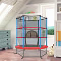 Miniatyrbild 7 av 8: Trampolin för trädgården, 165x165x165 cm, marinblå