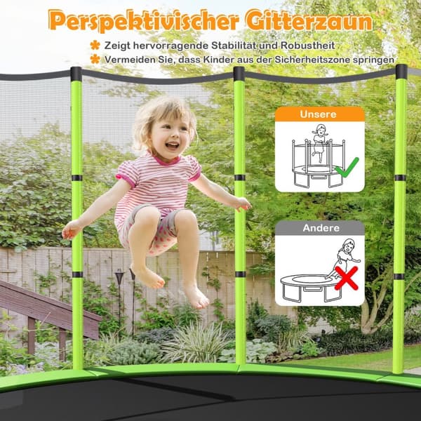 Have Trampolin, 165x165x165 cm, Grøn