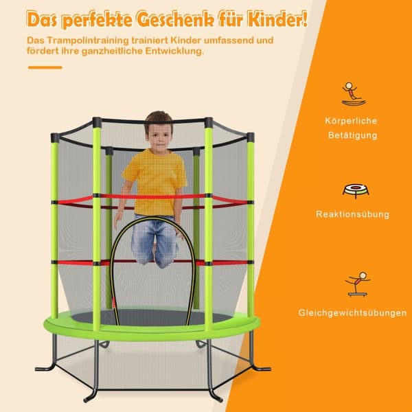 Have Trampolin, 165x165x165 cm, Grøn