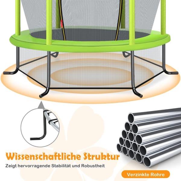 Have Trampolin, 165x165x165 cm, Grøn