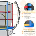 Miniatyrbillede 2 af 8: Have trampolin, 165x165x165 cm, Farverig