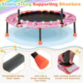 Miniatyrbillede 8 af 8: Mini trampolin, 92x92 cm, Multifarvet