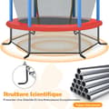 Miniatyrbillede 7 af 8: Have Trampolin, 165x165x188 cm, Blå