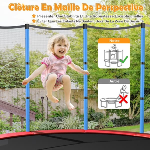 Have Trampolin, 165x165x188 cm, Blå