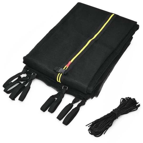 Trampolin Sikkerhedsindhegning, 14ft Udskiftning, Vejrbestandig, Sort
