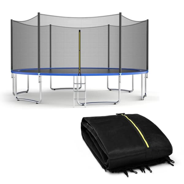 Trampolin Udskiftning Beskyttelsesnet, Sort