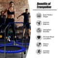 Miniatyrbillede 3 af 8: Trampolin til motion, 40x38/41/44/47 tommer, Blå og Sort