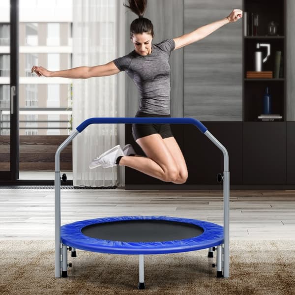Trampolin til motion, 40x38/41/44/47 tommer, Blå og Sort