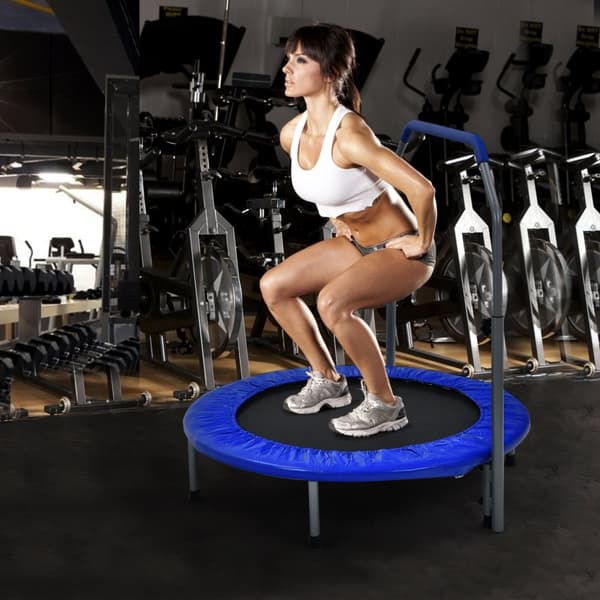 Trampolin til motion, 40x38/41/44/47 tommer, Blå og Sort
