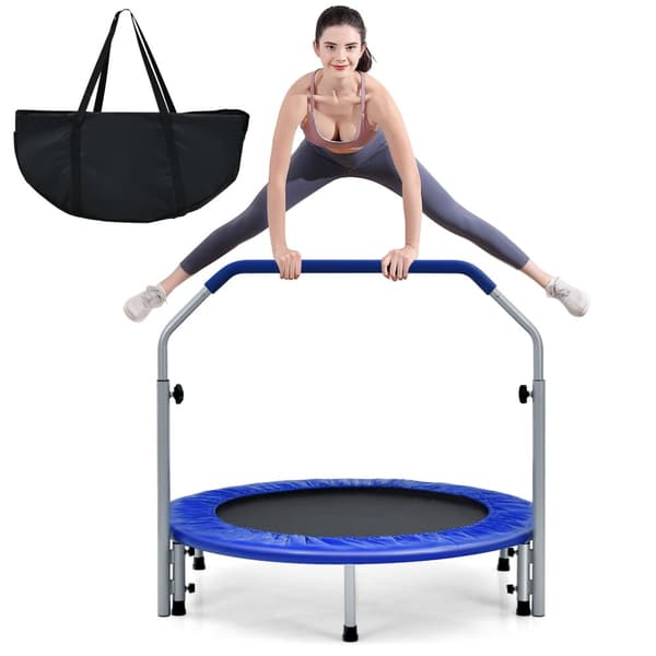 Trampolin til motion, 40x38/41/44/47 tommer, Blå og Sort
