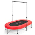 Miniatyrbillede 1 af 8: Trampolin, Foldbar Mini Fitness Rebounder til Børn, Rød, 2 Personer