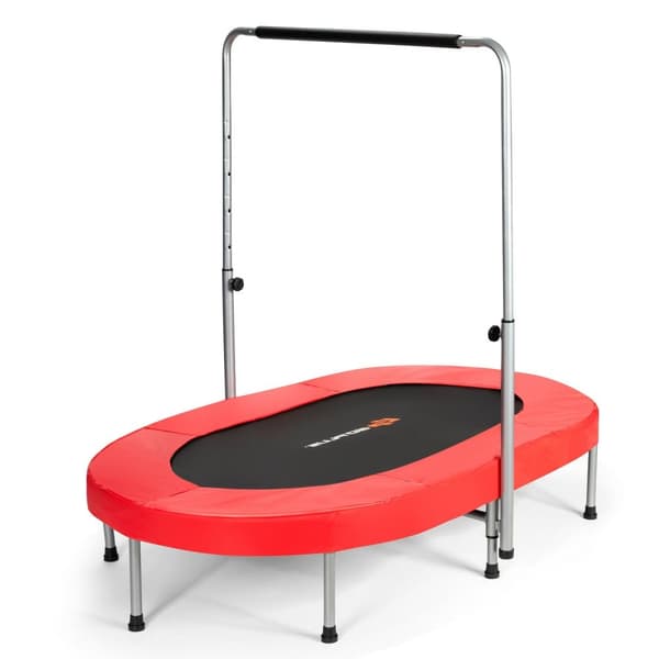 Trampolin, Foldbar Mini Fitness Rebounder til Børn, Rød, 2 Personer