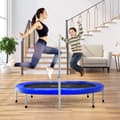 Miniatyrbild 7 av 8: Studsmatta, Hopfällbar Mini Trampolin för 2 Personer, Blå
