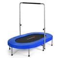 Miniatyrbild 1 av 8: Studsmatta, Hopfällbar Mini Trampolin för 2 Personer, Blå