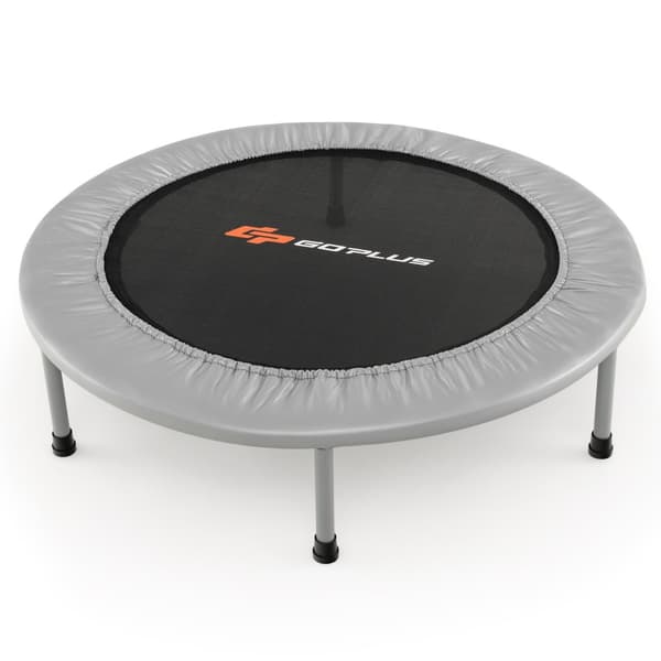 Lille foldbar trampolin, 38"φ x 7.5", Blå/Rosa