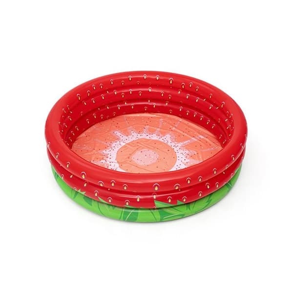 Uppblåsbar plaskdamm för barn Bestway Strawberry 168 x 38 cm