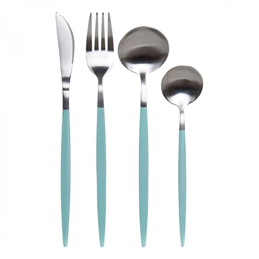 Bestick-set DKD Home Decor Rostfritt stål Matt (16 pcs)