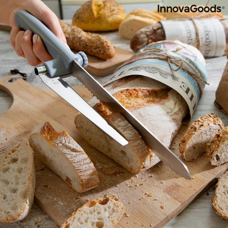 Brödkniv med justerbar skärguide Kutway InnovaGoods