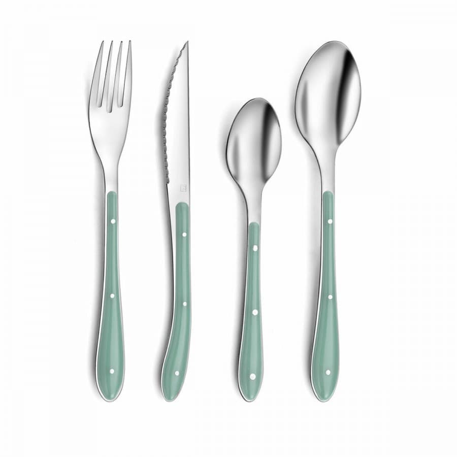 Bestick Amefa Bistro Grön Metall (24 pcs)