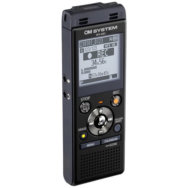 OM System WS-883 Digital Diktafon Inspelningstid (max.) 2080 h Svart