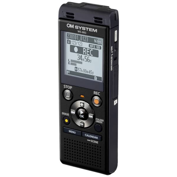 OM System WS-883 Digital Diktafon Inspelningstid (max.) 2080 h Svart