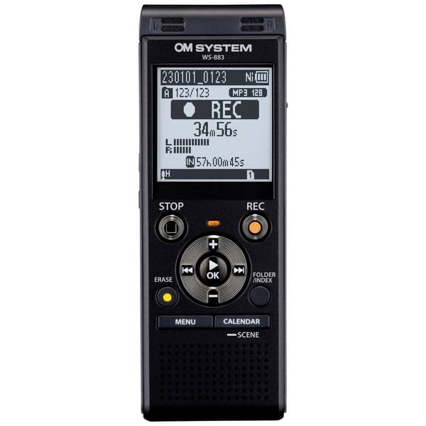 OM System WS-883 Digital Diktafon Inspelningstid (max.) 2080 h Svart