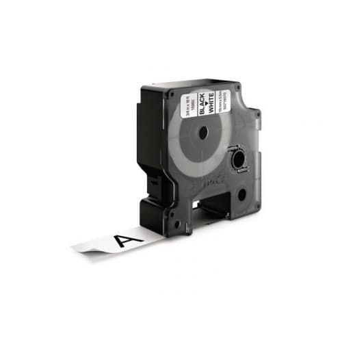 Tape DYMO D1 19mm perm. svart på vit