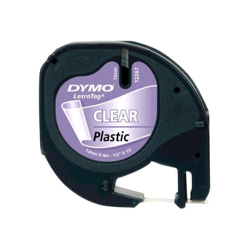 DYMO LetraTAG - tejp - 1 kassett(er) - Rulle (1,2 cm x 4 m)