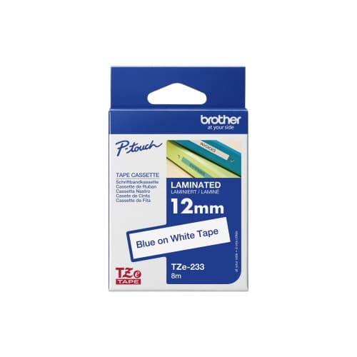Brother TZe-233 - bandlaminat - 1 kassett(er) - Rulle (1,2 cm x 8 m)