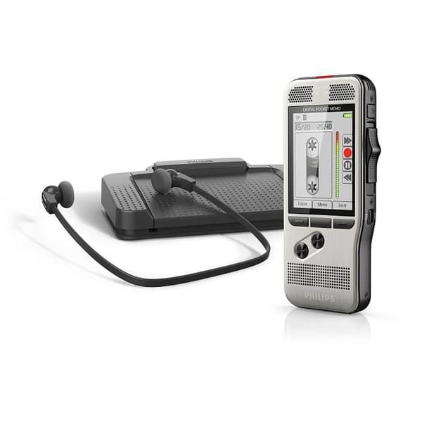 PHILIPS DPM7700 Pocket Memo diktering och transkriptionskit - Utan internminne - USB