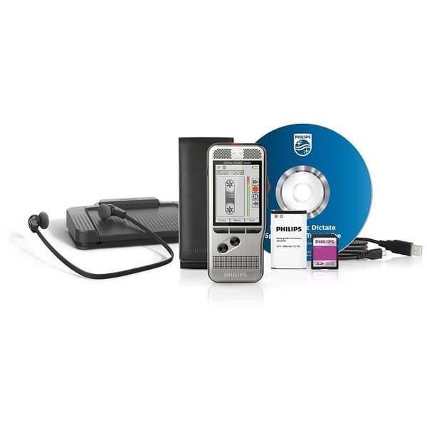 PHILIPS DPM7700 Pocket Memo diktering och transkriptionskit - Utan internminne - USB
