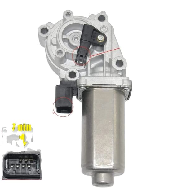 Siirto tapausmoottorin toimilaite, yhteensopiva BMW X3 E83 X5 E53 E70 F15 F85 F25 kanssa, alkuperäisnumerot 27107566296 ja 27107528559.