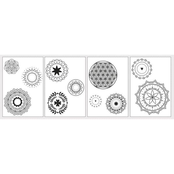 Överföringspapper - Rayher - Mandalas - 5 A4-ark - Instruktioner ingår - Multi-yta